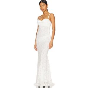 Superdown NEW Mercer Maxi Dress in White